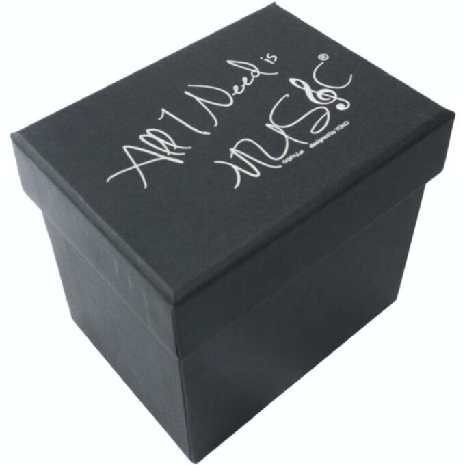 Caneca 300 ml com Partituras e Caixa Oferta